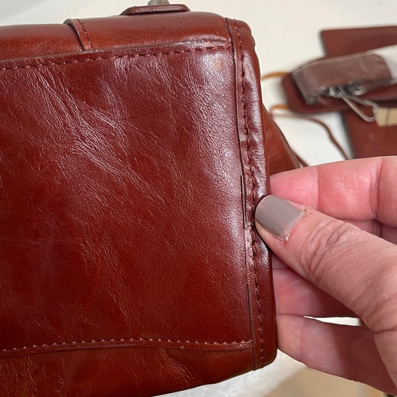 Vintage Y2K Balenciaga Paris City Leather boho bag with fringe and accessories - Picture 10 of 13